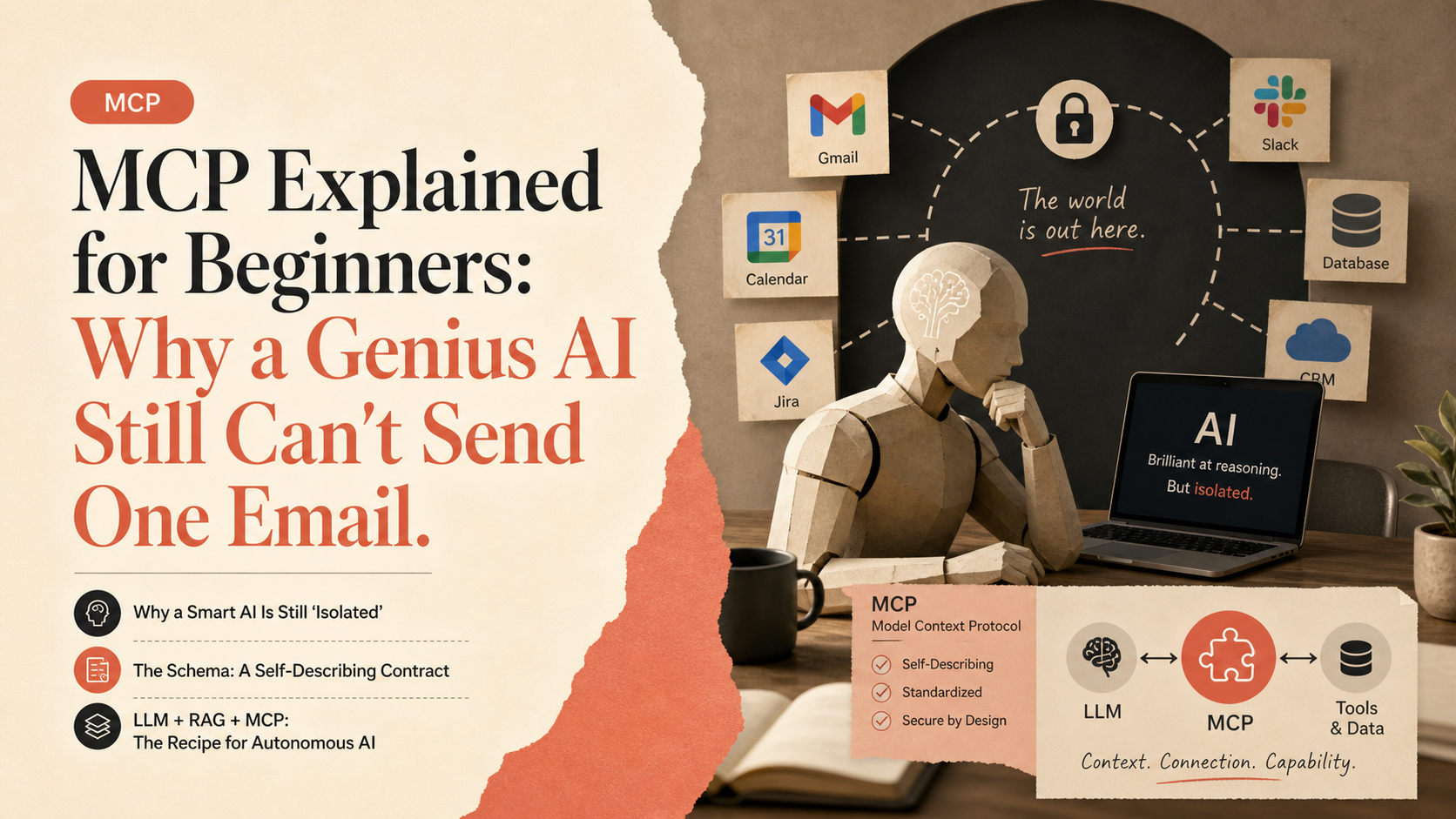 MCP Explained for Beginners: Why a Genius AI Still Can't Send One Email