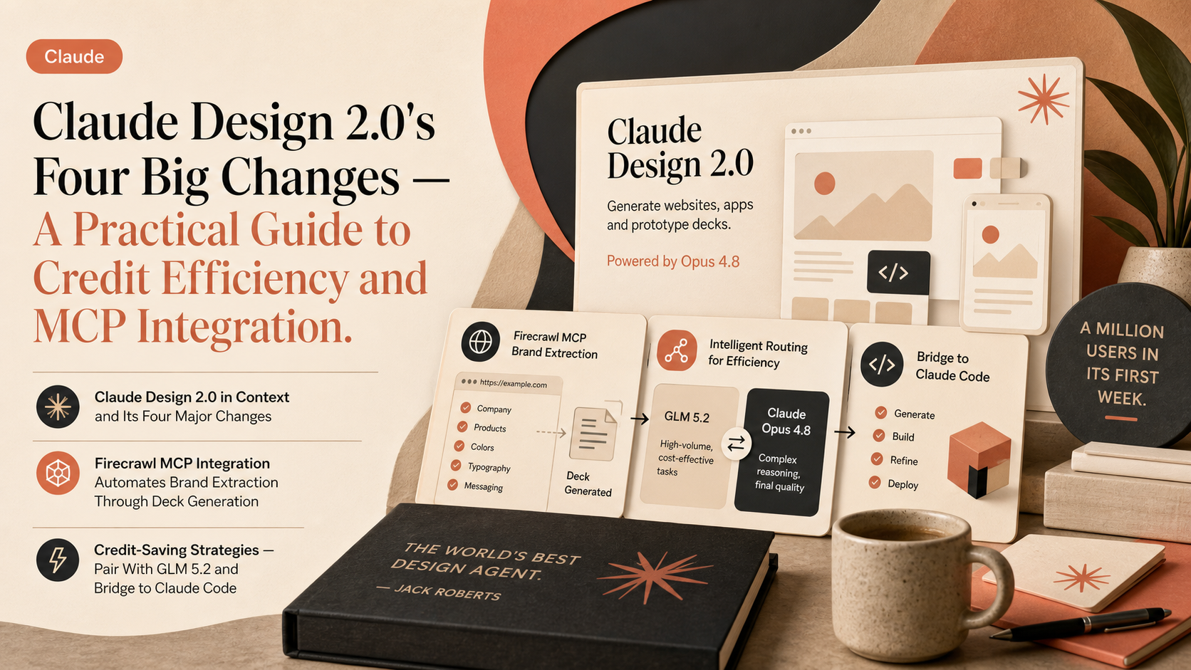 Claude Design 2.0's Four Big Changes — A Practical Guide to Credit Efficiency and MCP Integration