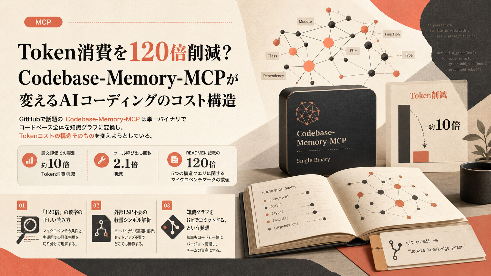 Token消費を120倍削減？Codebase-Memory-MCPが変えるAIコーディングのコスト構造
