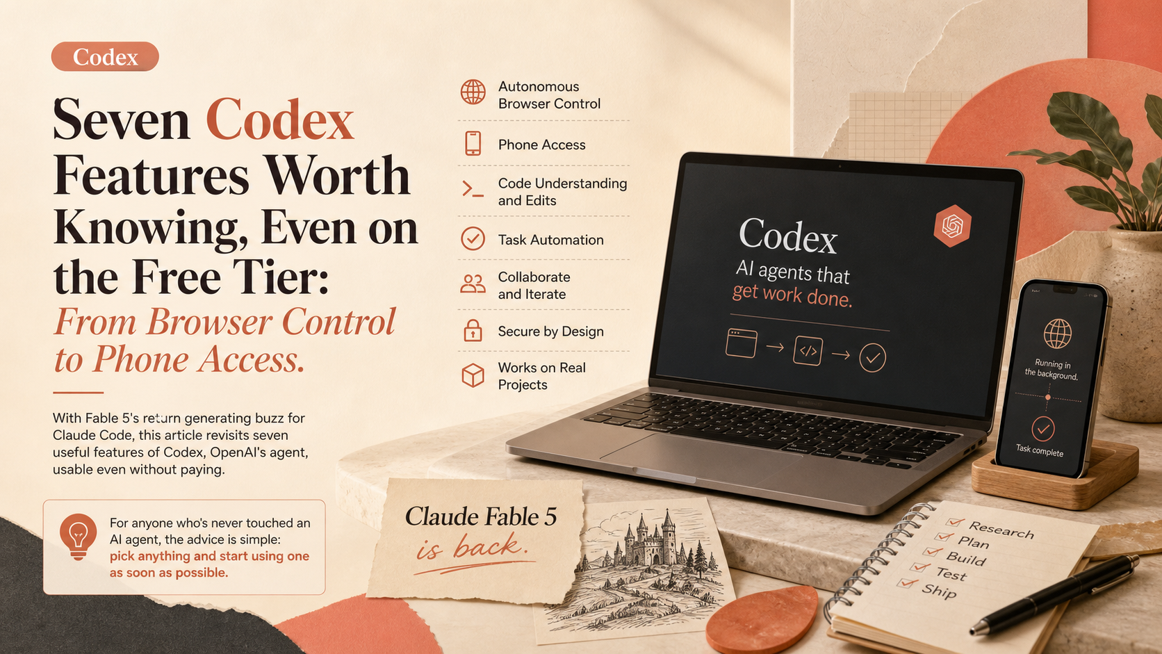 Seven Codex Features Worth Knowing, Even on the Free Tier: From Browser Control to Phone Access