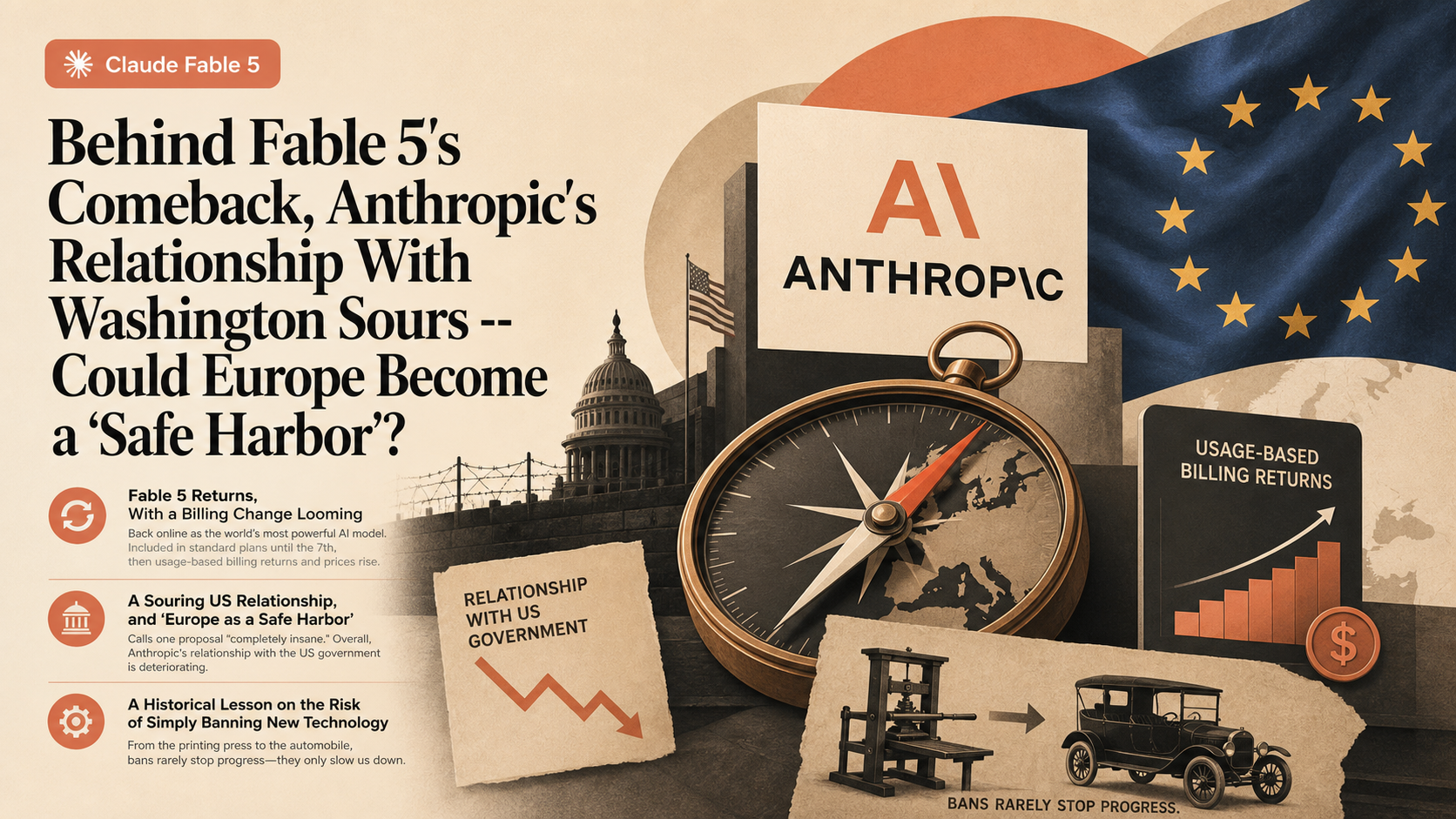 Behind Fable 5's Comeback, Anthropic's Relationship With Washington Sours -- Could Europe Become a 'Safe Harbor'?