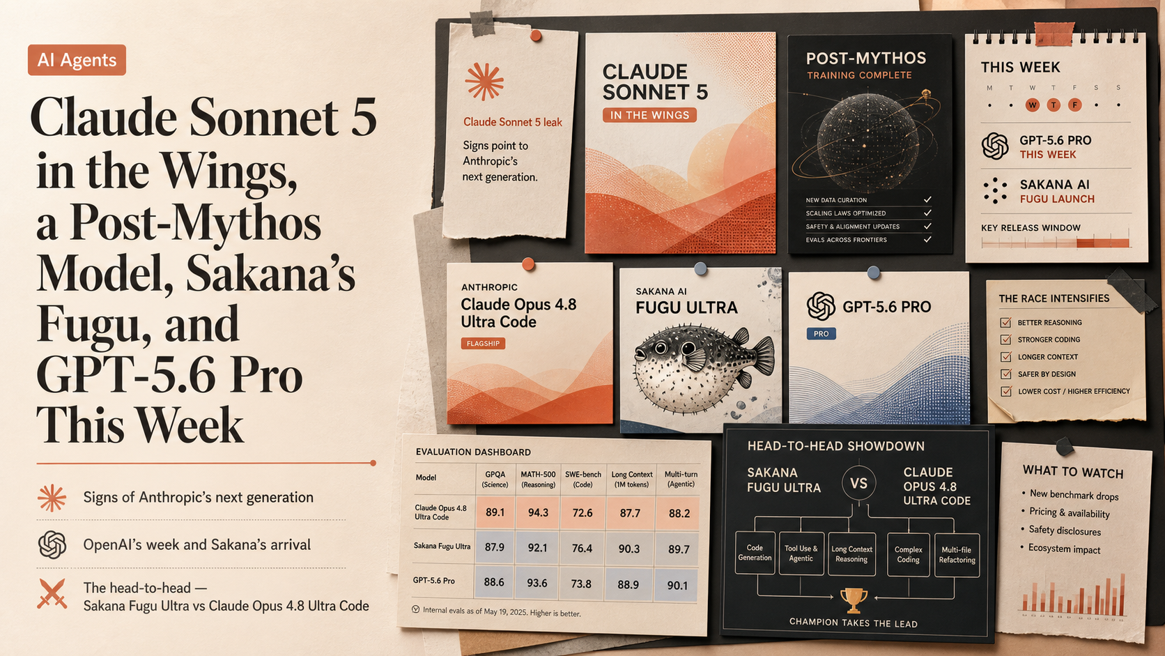 Claude Sonnet 5 in the Wings, a Post-Mythos Model, Sakana's Fugu, and GPT-5.6 Pro This Week