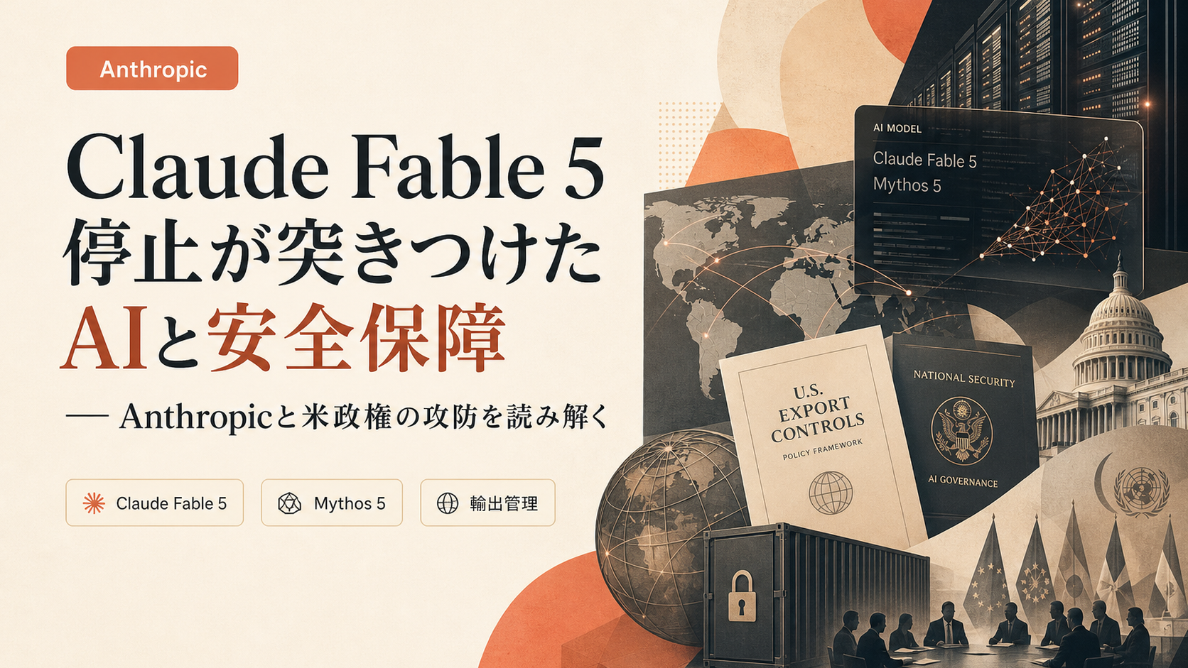 Claude Fable 5停止が突きつけたAIと安全保障 — Anthropicと米政権の攻防を読み解く