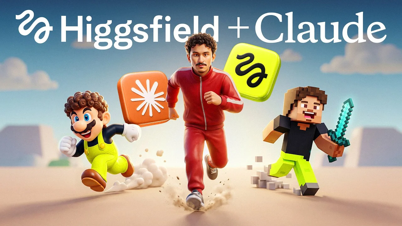 Claude + Higgsfield MCP Can Now Build Real 3D Games!