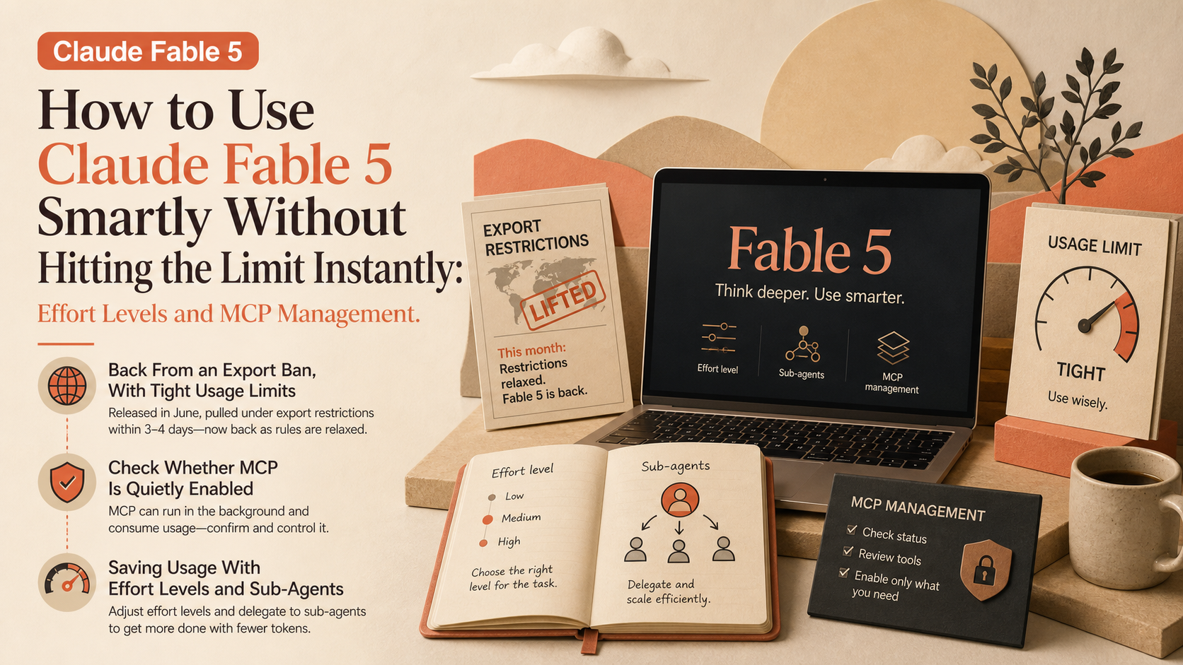 How to Use Claude Fable 5 Smartly Without Hitting the Limit Instantly: Effort Levels and MCP Management