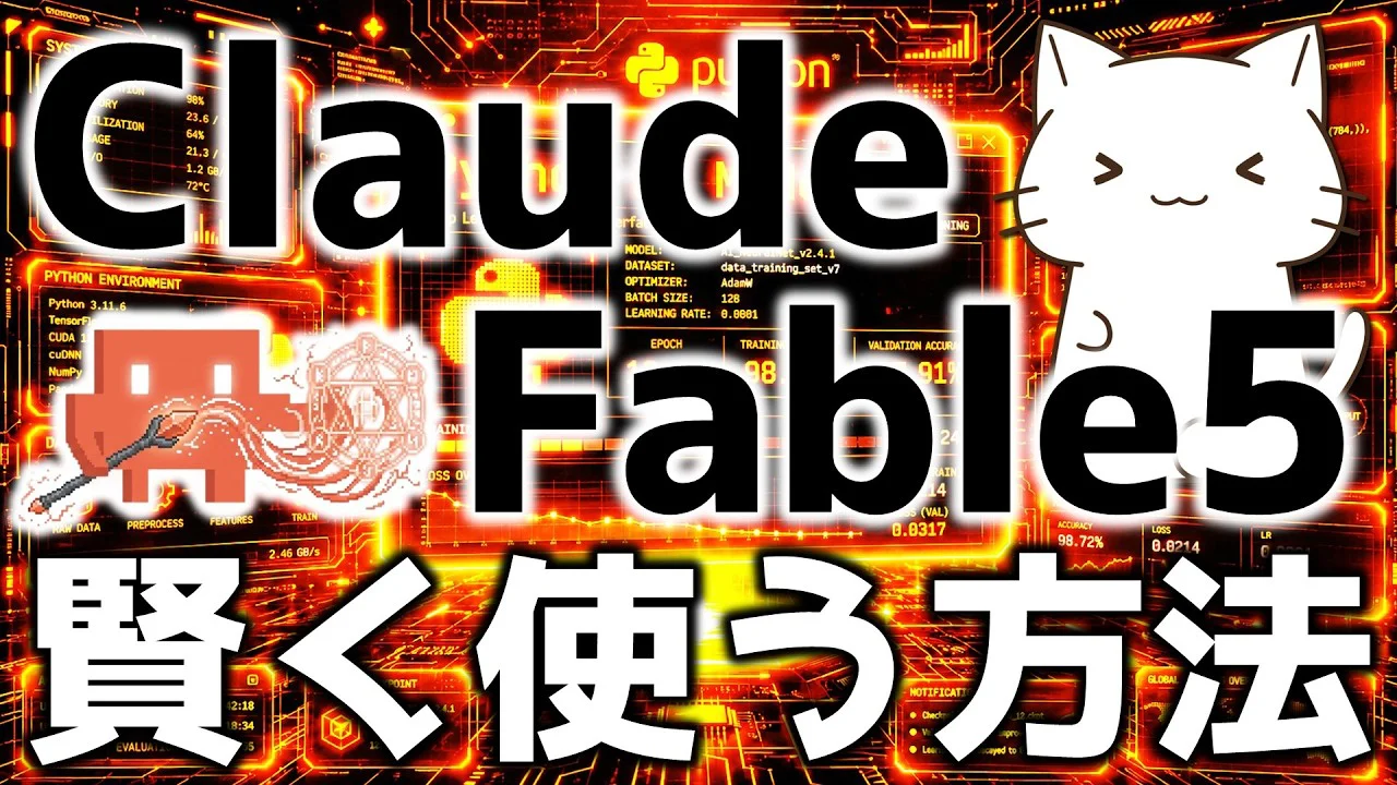 Claude最強モデル「Fable 5」が復活！すぐ上限が来る利用枠の賢い使い方を解説してみた
