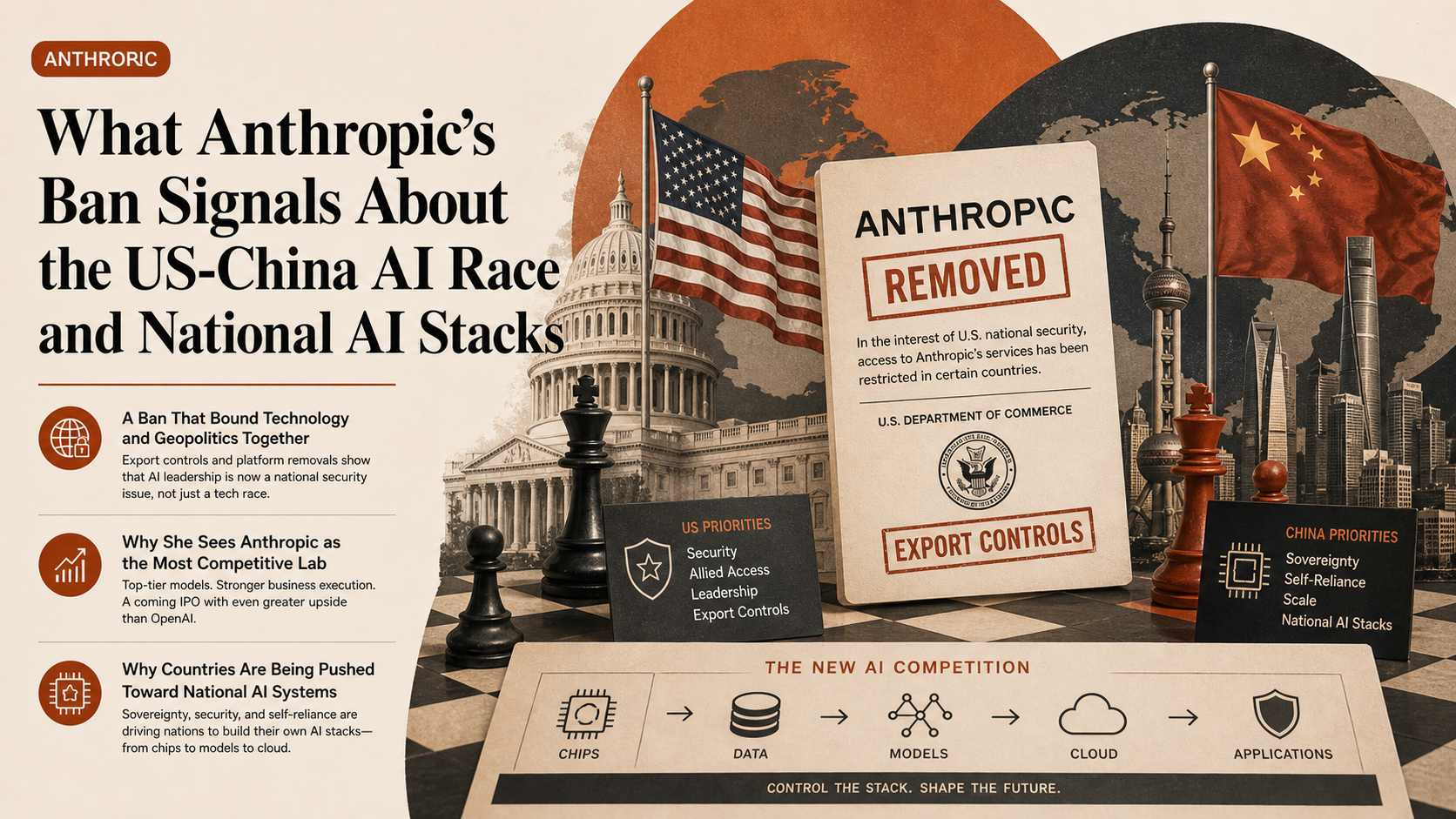 What Anthropic's Ban Signals About the US-China AI Race and National AI Stacks