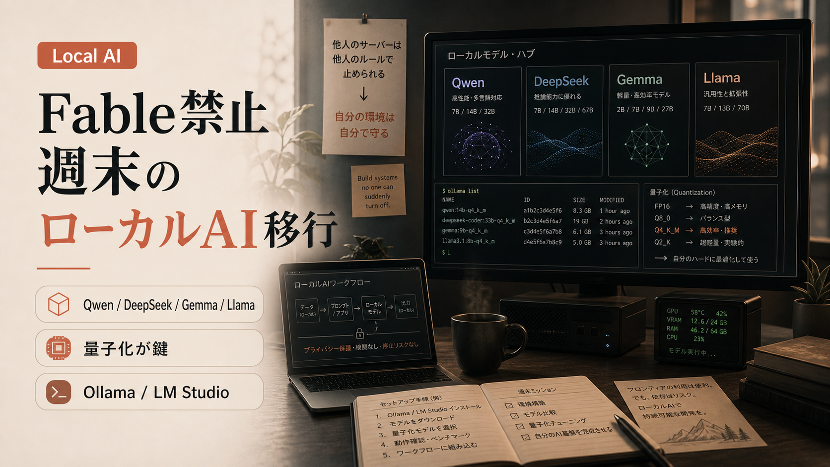 Fableが禁止された週末にどう動くか — ローカルAIへの乗り換え実践ガイド