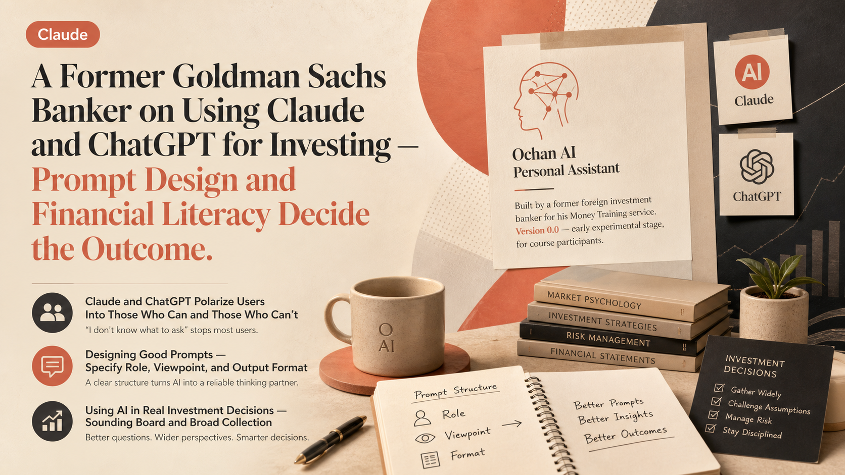A Former Goldman Sachs Banker on Using Claude and ChatGPT for Investing — Prompt Design and Financial Literacy Decide the Outcome