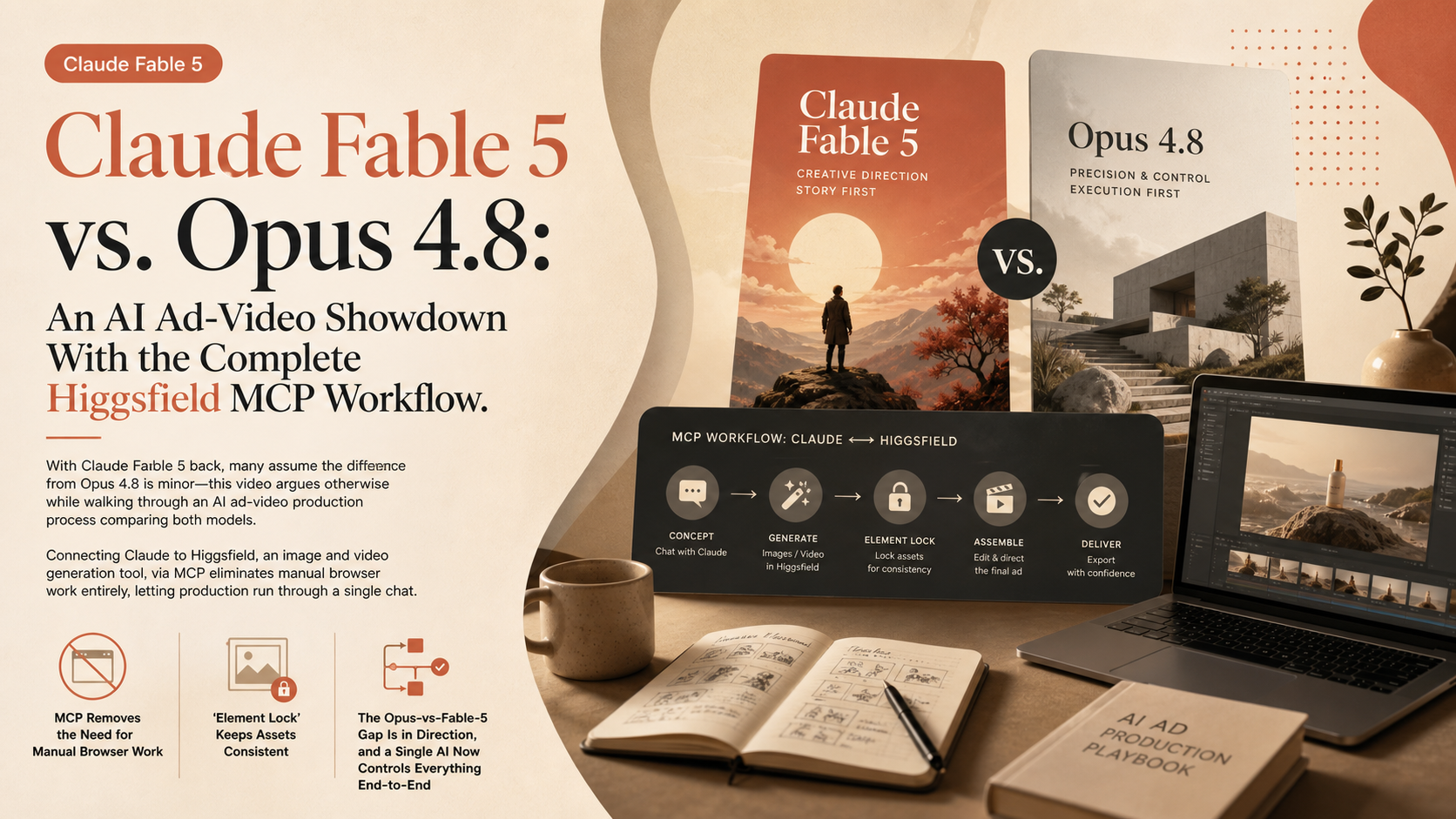 Claude Fable 5 vs. Opus 4.8: An AI Ad-Video Showdown With the Complete Higgsfield MCP Workflow