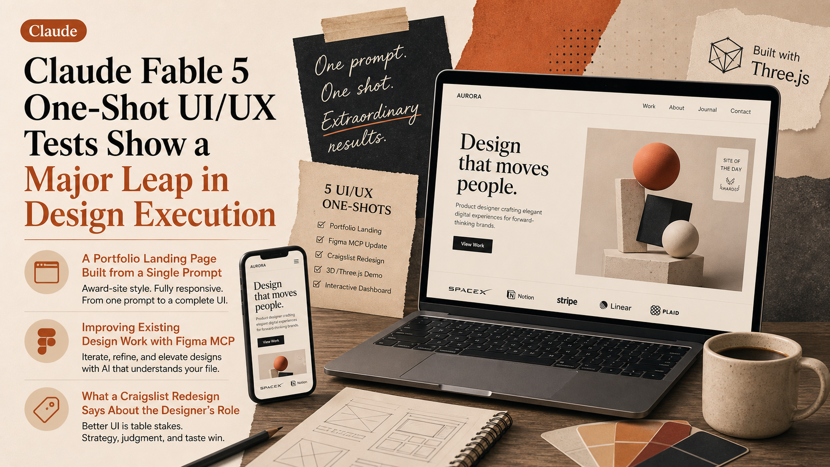 Claude Fable 5 One-Shot UI/UX Tests Show a Major Leap in Design Execution