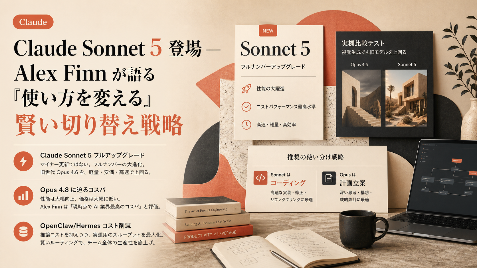 Claude Sonnet 5 登場 — Alex Finn が語る『使い方を変える』賢い切り替え戦略